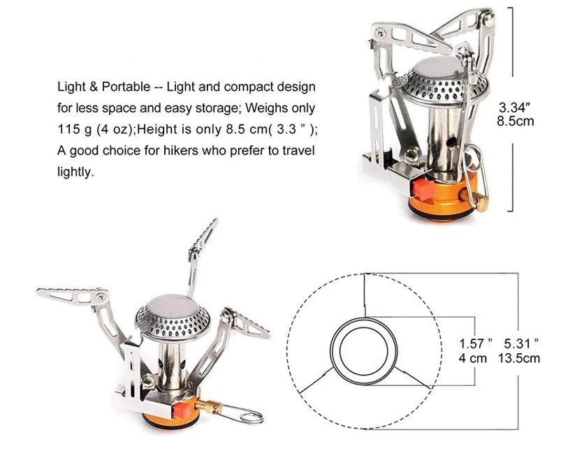 WideSea Camping Portable Gas Burner