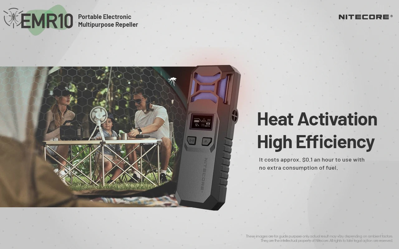 NITECORE Electronic Mosquito/Insect Repeller + 10 Repel Pads