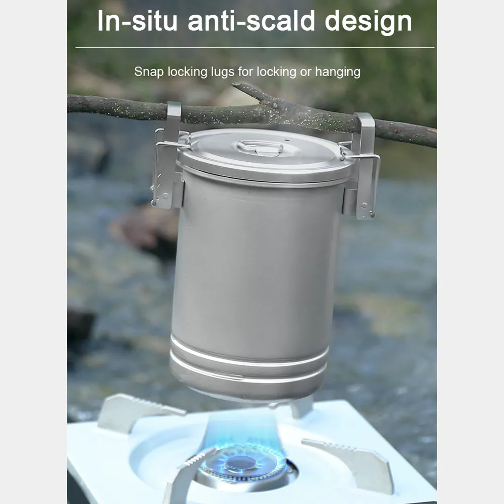 Portable Camp Kitchen Rice Cooker and Steamer – Stainless Steel