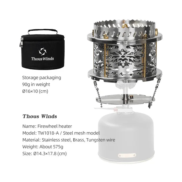 Firewheel Tungsten Stove Heater