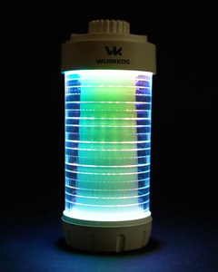 Wurkkos CL01 RGB lantern glowing blue green