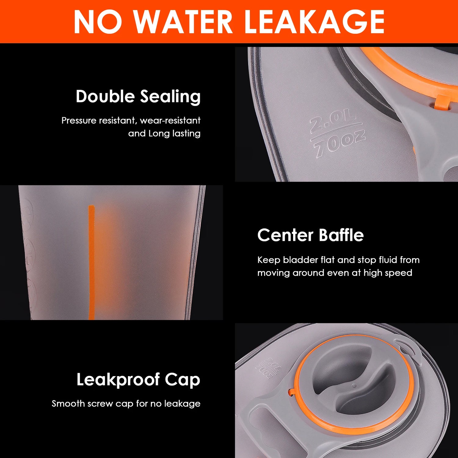 UTOBEST PERFORMANCE 2L Water Reservoir / Hydration Bladder - BPA Free