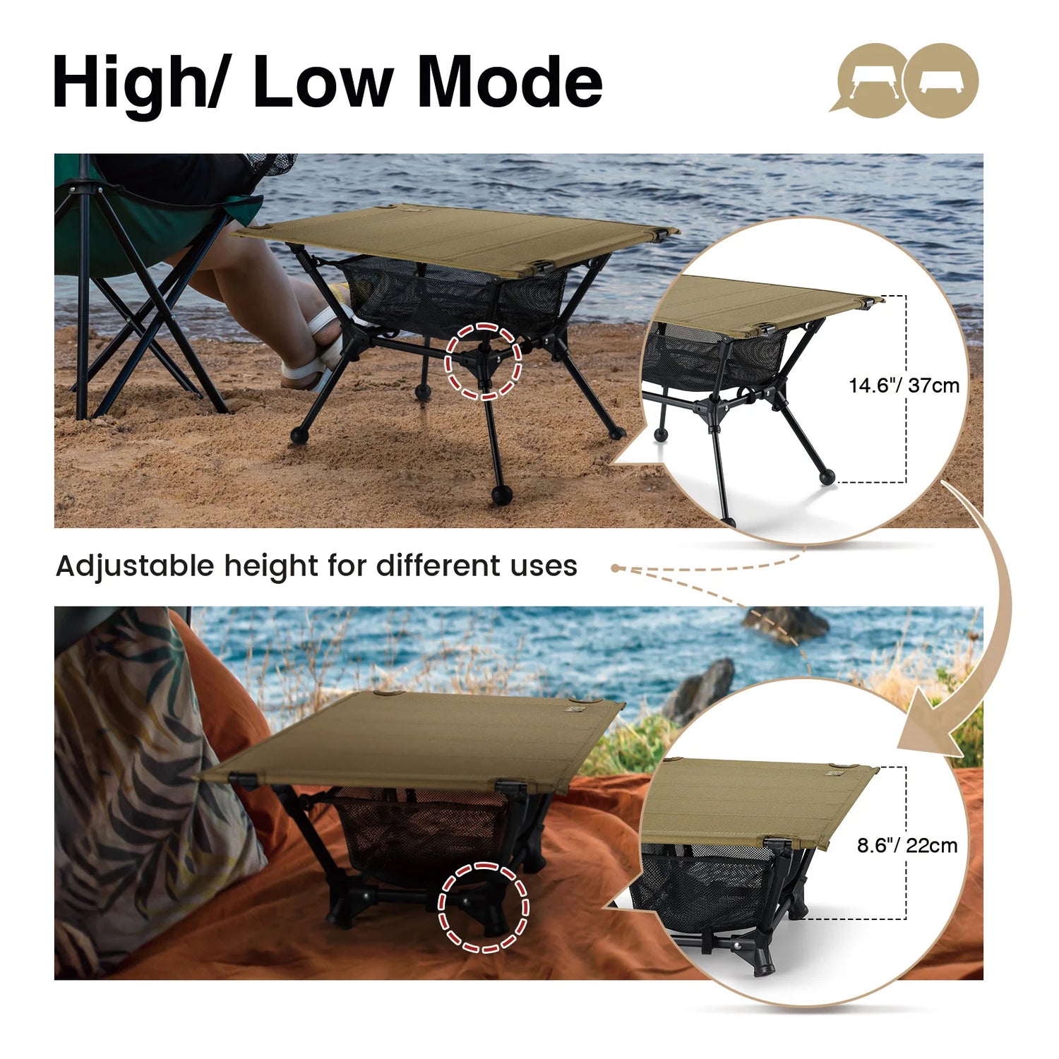 OneTigris Dipper Portable Camp Table