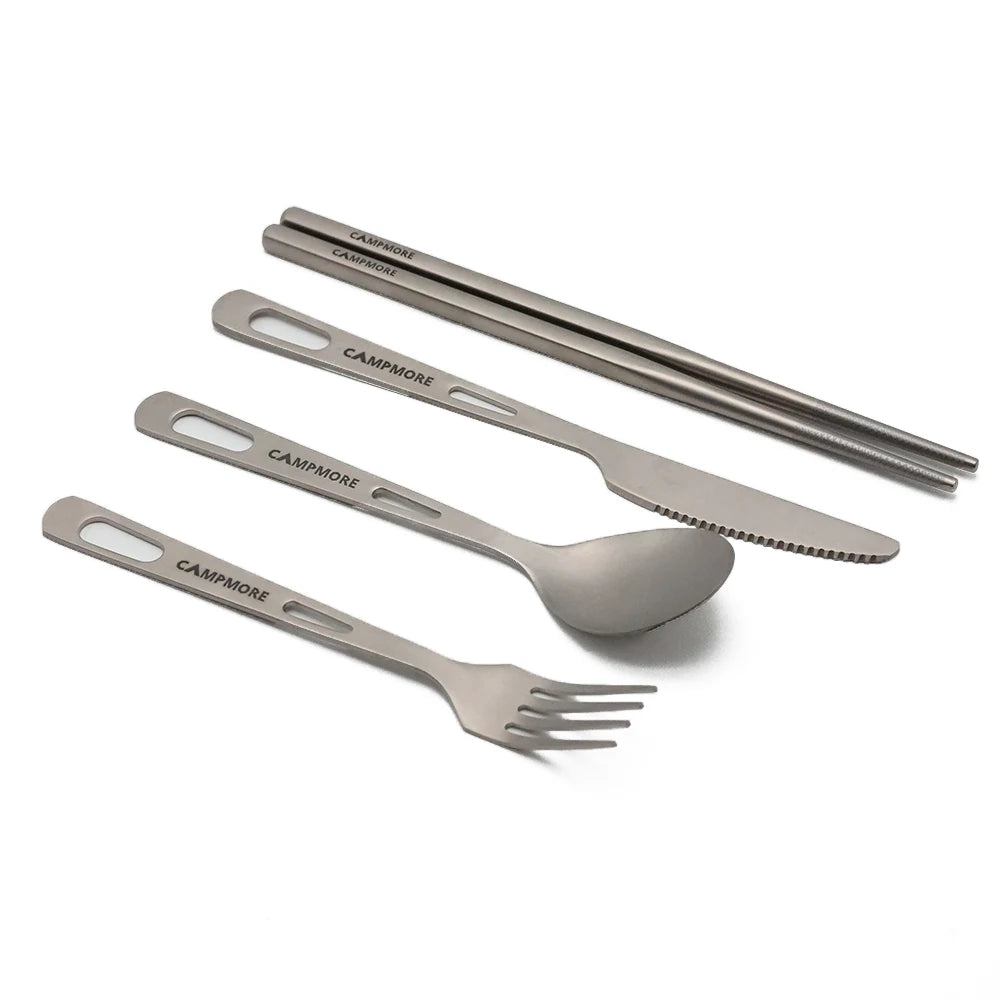 Titanium Trekker Ultralight Cutlery Set