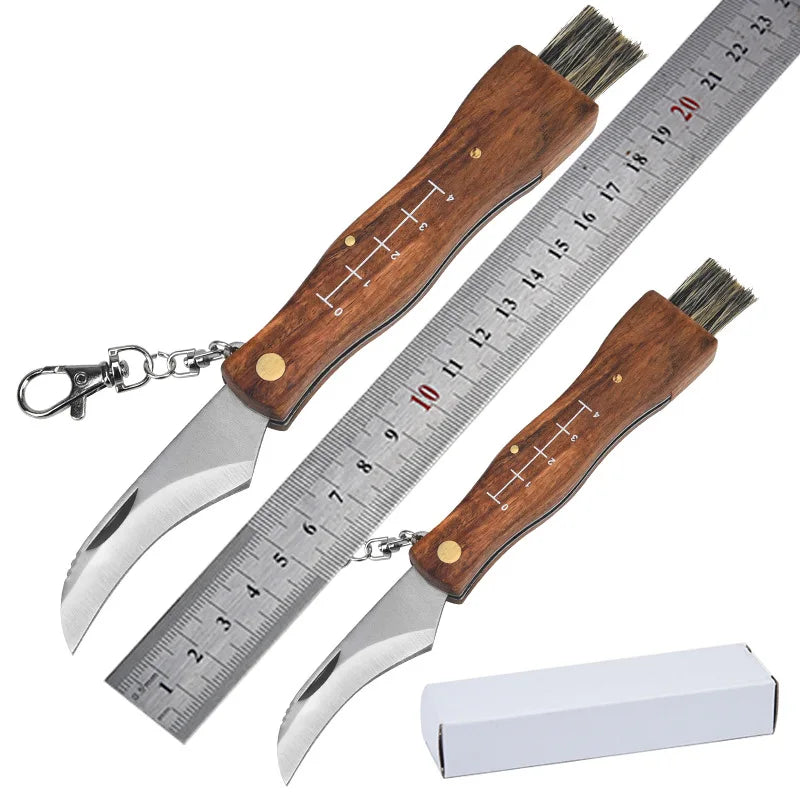 Mushroom Forager's Folding Knife