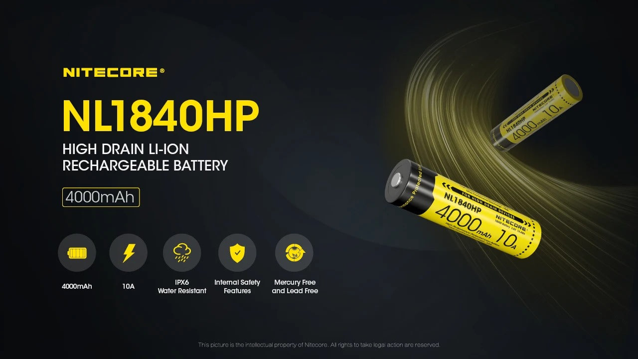 Nitecore 3.6V Li-ion 4000mAh Rechargeable Battery