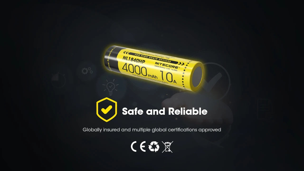 Nitecore 3.6V Li-ion 4000mAh Rechargeable Battery