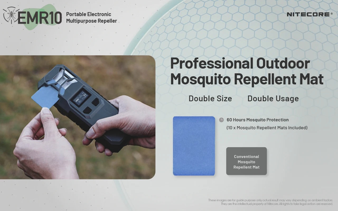 NITECORE Electronic Mosquito/Insect Repeller + 10 Repel Pads