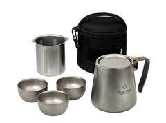 Double-walled Titanium Tea Coffee Set