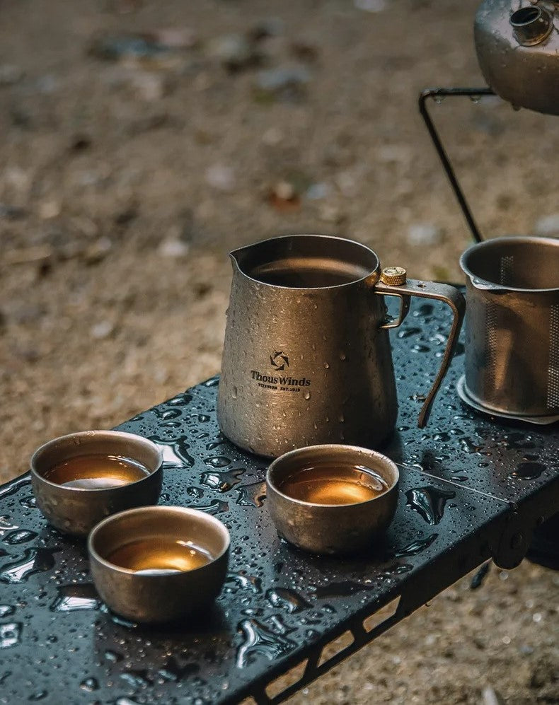 Double-walled Titanium Tea Coffee Set