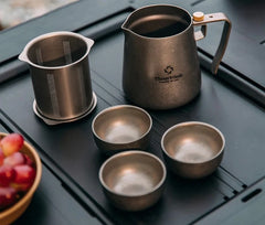 Double-walled Titanium Tea Coffee Set