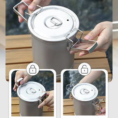 Portable Camp Kitchen Rice Cooker and Steamer – Stainless Steel